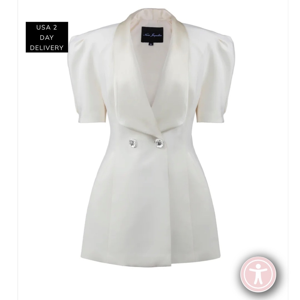 Nana Jacqueline Cream Mini Dress